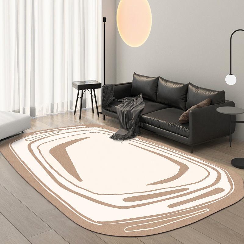 Skandynawski Dywan Luksusowy do Salonu Nowoczesny Prosty Styl Dekoracja Sypialni Dywan o Nieregularnym Kształcie Domowy Dywanik Miękki Mata Podłogowa na Dużą Powierzchnię