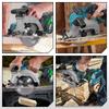 YOFIDRA 6Inch Brushless Electric Circular Saw Digital Display Chainsaw Multifunctional Cutting Tool For Makita 18V Battery Pin