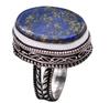 Lapis Lazuli Natural Gemstone Antique Silver Plated Ring US Size-7.75 R 725