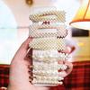 Korean Celebrity BB Hair Clip Set - Pearl Bow & Bangs Accessories