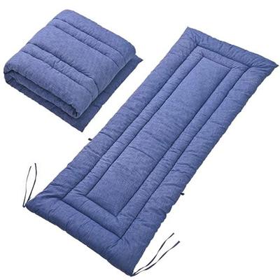 Single-size Moriniko Natural Futon Mattress with 100% Cotton Outer Fabric and Shijira Weave, Moisture-Wicking, Quick-Drying, High-Resilience, Lightwei