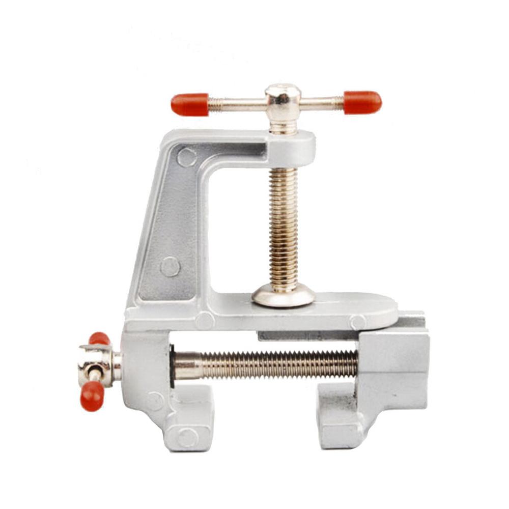 

Мини-верстачные тиски, многофункциональные настольные винтовые тиски, алюминиевый сплав, 30 мм, настольные зажимные тиски для DIY, ремесленная форма, фиксированный ремонт серебряный