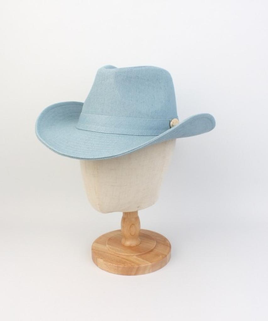 Yunibeosyeolkemiseuteuli Cowboy Light Denim Fedora Cowboy Fedora