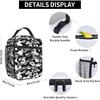 Black Camo Lunch Bags For Men Women Boys Girls Reble Tote Lunch Bags For Office Work School Picnic Camping Thermal Ulation And Cold Preservation