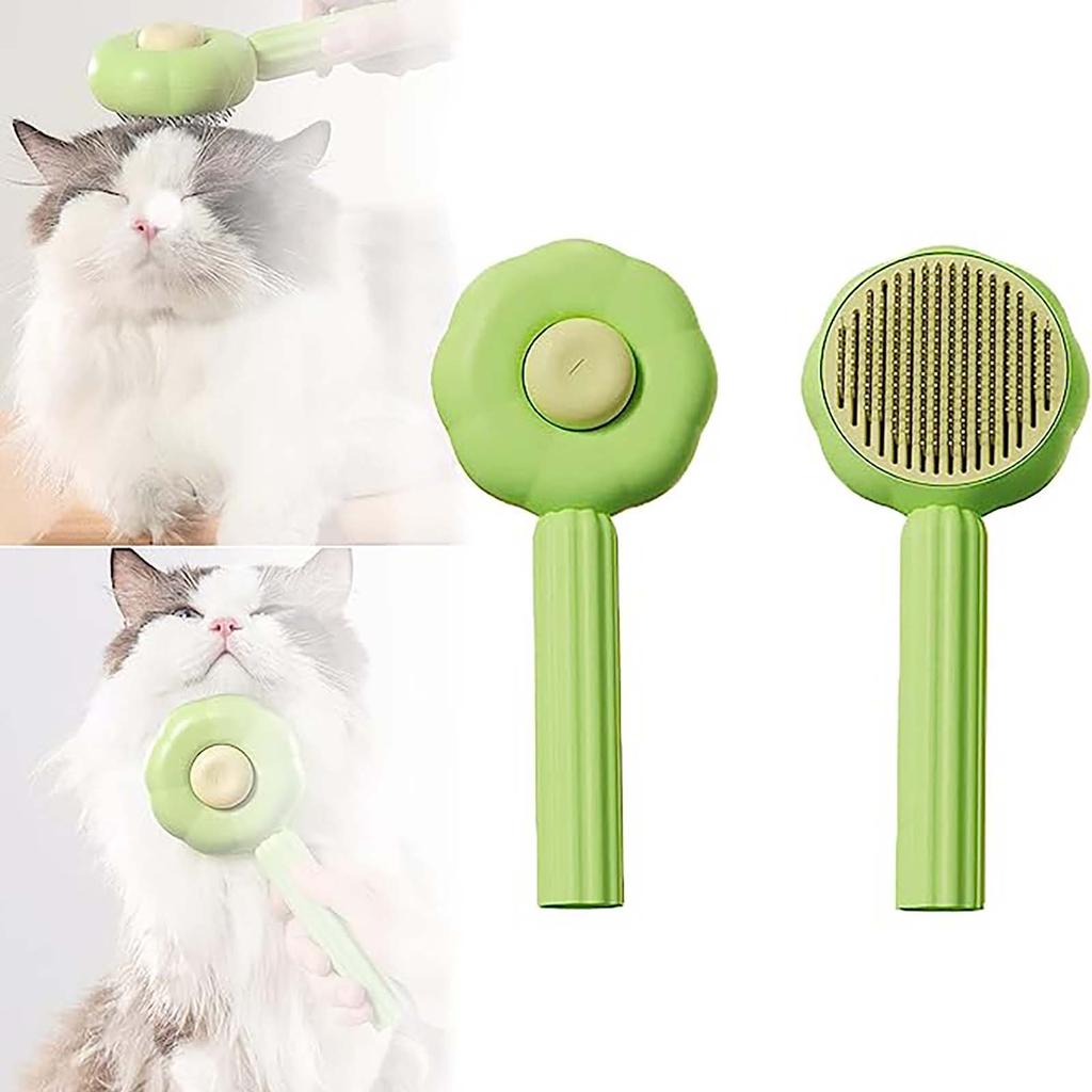 Sunflower Pet Comb Comb Pet Brush Pet Self Cleaning Needle Comb Pet Hair Remover Pet Comb