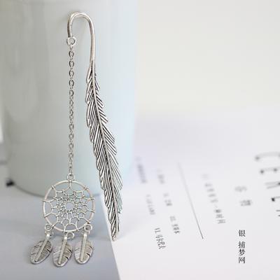 Retro Metal Feather Bookmark For Students' Stationery And Graduation Gifts