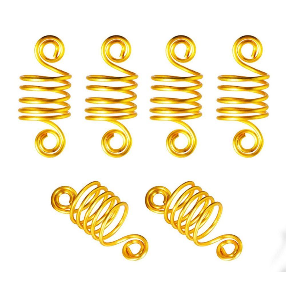 10Pcs DIY Spring Hair Rings Hair Braids Cuffs Tubes Hair Accessories Dreadlocks Beads African