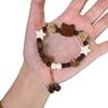 Ceramic Cute Bracelet Good-looking Kitten and Puppy Good Friend New Arrival Couple Girlfriends Woven Hand Strap Niche Style