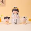 Buddhist Blessing Resin Figurine With Lotus Base For Home Decor And Giftgiving