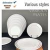 12-inch White Round Melamine Dinner Plate