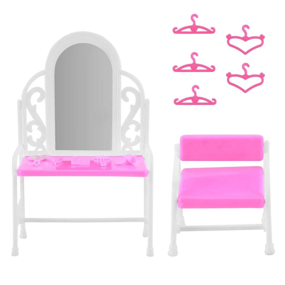 1 Set Mini Puppensofa Plüsch Stoffmöbel Blume Spielzeug Kissen Baby Couch Druck Spielzeug Zubehör R3J4
