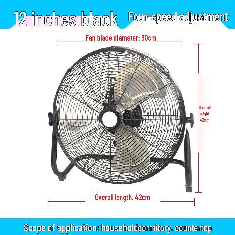 High-Power Multi-Use Fan: Powerful Table, Floor, and Desktop Fan for Home and Industrial Use