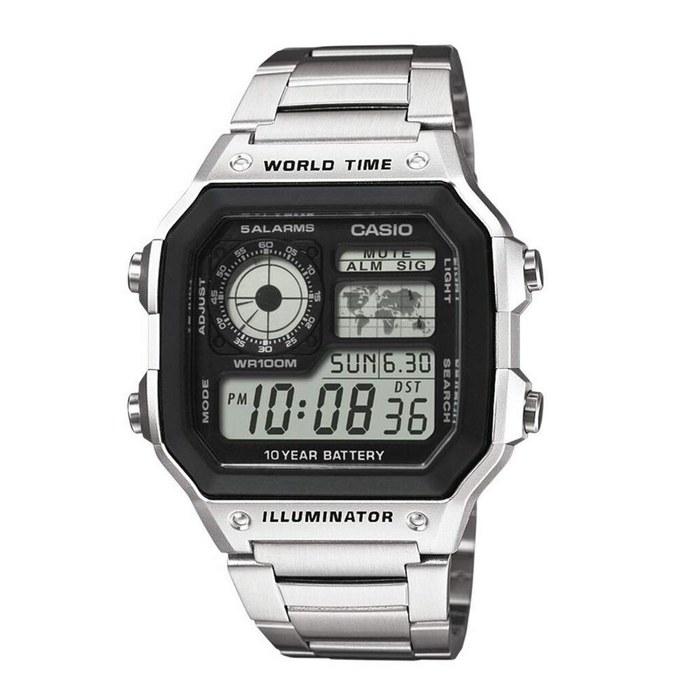 [Casio] CASIO AE-1200WHD-1A Digital Watch - Silver