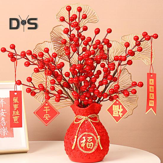 Lucky Bag Vase Wealth Bag Flower Vase Table Centerpiece Fortune Bag Money Bag Figurine for Bedroom Office Chinese New Year Decor