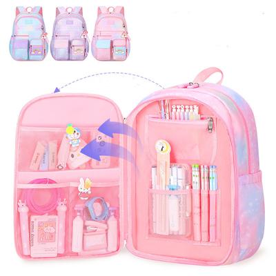 Children School Backpack for Girls Cute Kids School Bags Waterproof Rainbow Schoolbags