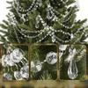 Acrylic Crystals Christmas Decorations 3 Layer Rhinestone Beads Pendant  Wedding Party