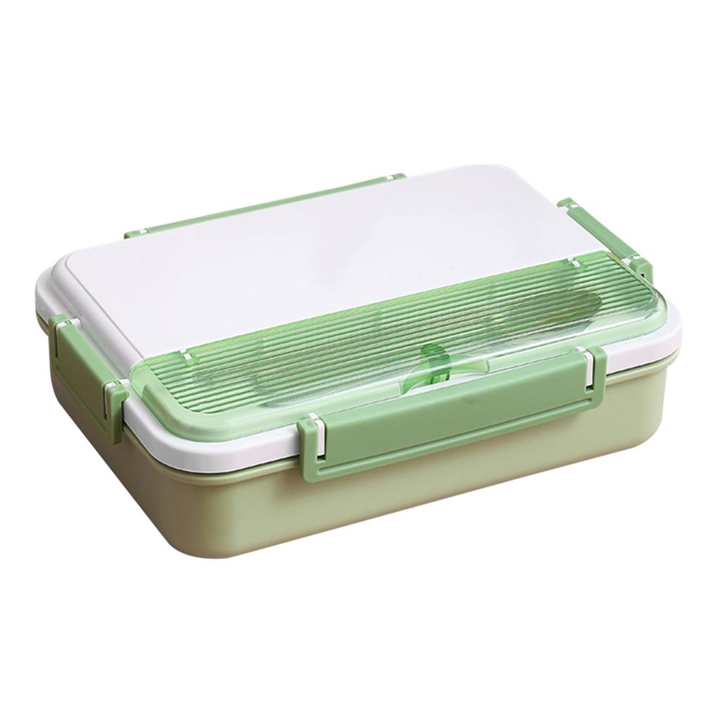 4-Grid Lunch Box With Soup Bowl Large Capacity Stainless Steel Lunch Container