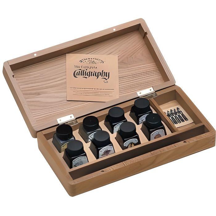 Winsor & newton coffret bois calligraphie