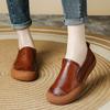 Small Leather Shoes Women's Comfortable Soft-soled Mother Shoes Genuine Leather Single Shoes Round Head Versatile Feet Are Not Tired