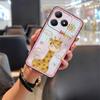 Phone Pouch Durable Phone Case For Realme C63 4G/C61 4G Dirt-resistant Anti-dust Full wrap Shockproof Animals Anti-knock