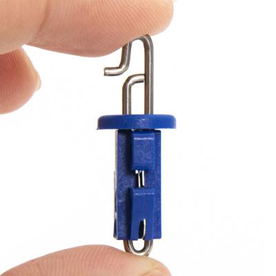 10Pcs/Set Umbrella Style Hook Bait Clips Reusable Blue Fishing Splash Down Solo Hook