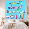 Numberblocks Wall Decor Tapestry Art For Pet Memorial Birthdaywedding Party Backdrop Family Gift