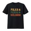 Retro Vintage Polish Culture Polka Pierogi Kielbasa Print Casual T Shirt Vintage Washed Comfortable Streetwear Graphic Unisex