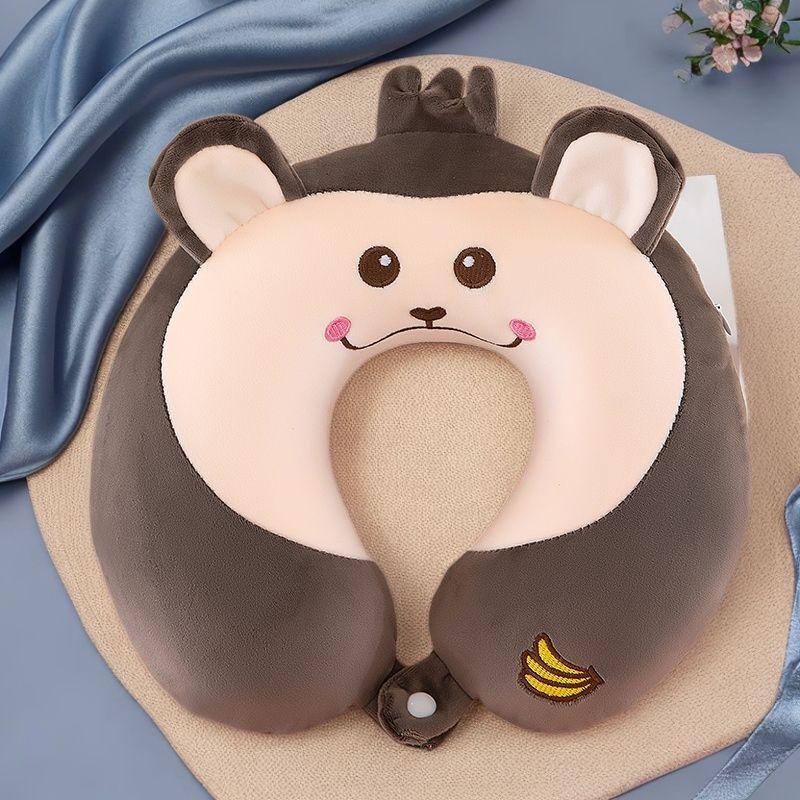 OEING Cartoon Memory Foam U-Shaped Neck Pillow