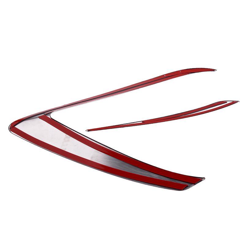 1 Pair Stainless Steel Chrome Front Headlight Lamp Eyebrow Cover Trim Fit for Cadillac XTS 2013-2017