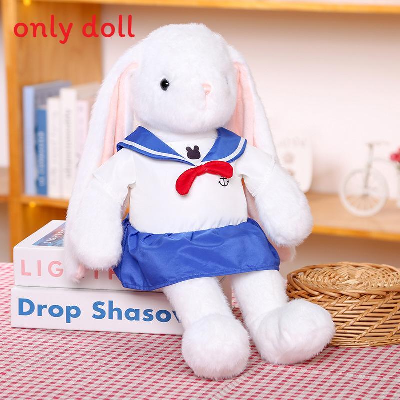Cute Sailor Suit Cartoon Rabbit Plush Doll Toy For Kids Gift And Home Decor
