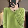 Pull Cachemire Pull Femme Tricots Col V Manches Longues Automne Hiver Mode Vêtements Basiques Hauts