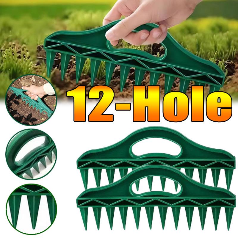 Garden Seed Planter Soil Punch Tool Quick Hole Digger Vegetable Planting Spacing Dibber