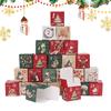 Christmas Countdown Empty Boxes 24-Day Empty Countdown Box To Fill Decoration Container Numbered For Candy Jewelry Chocolate