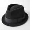 Reck Hatter Australian Wool Short Brim Felt Wide Size Size M Men's Hat, Brim, Fall/Winter, Black, RH-104,