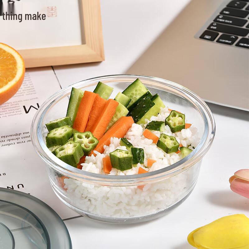 Стеклянная миска для хранения еды  Счастливая кошка  с когтем, термостойкая