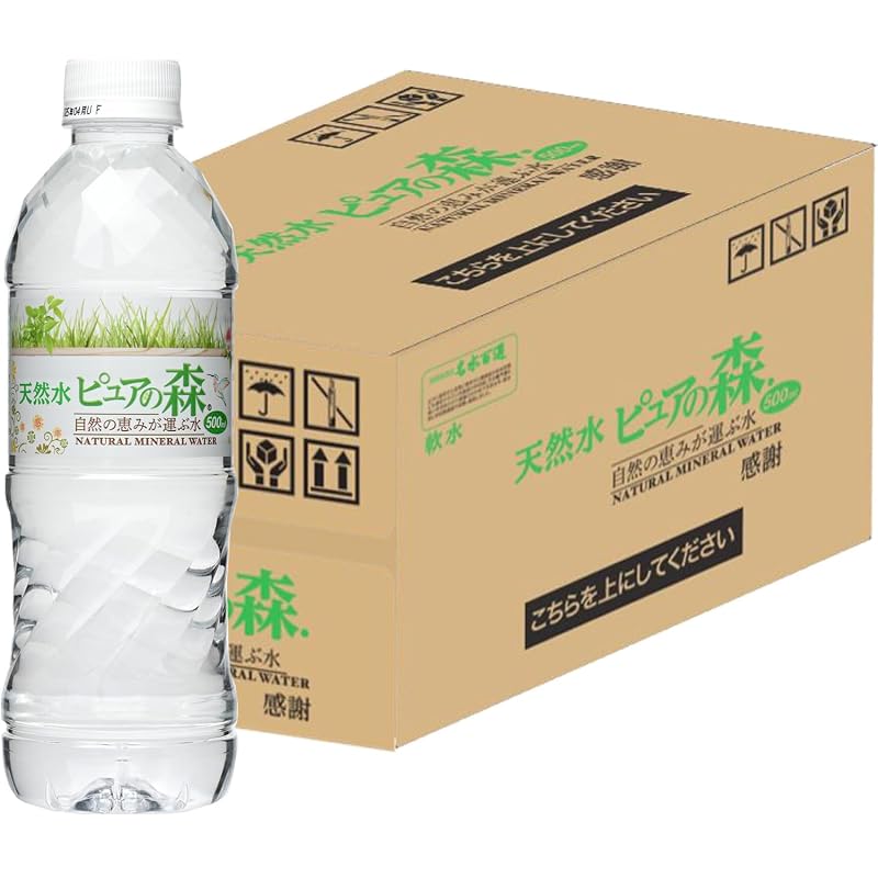 Pure Forest Natural Water, 500ml PET bottles x 24 bottles