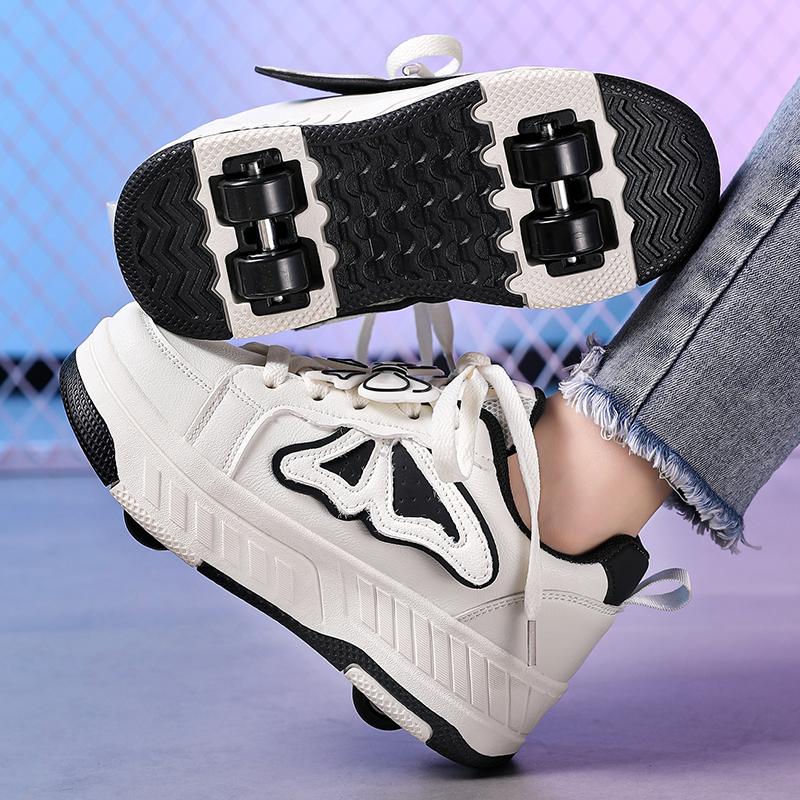 29-40 Children's Four Wheel Sports Boots Roller Skating Removable Student Skating Shoes Sports Shoes