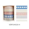 One Box/5 Rolls Retro Art Handheld Stickers High Beauty Film Cute Packaging Basic DIY