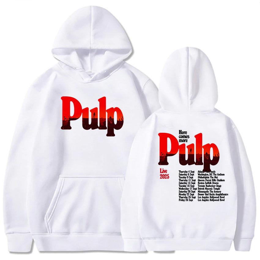 You Deserve More Tour 2025 Hoodies Pulp Band Graphic Printing Sweatshirts Long Sleeve Men Women Pullovers Grunge Fashion Hoodie