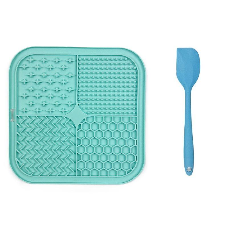 Silicone Pet Slow Feeder Mat with Suction Cup - Non-slip Licking Plate for Dogs and Cats