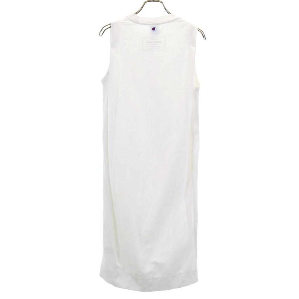 ROSE BUD Champion Collaboration No Sleeve Reverse Weave One Piece M White Women Used