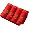 LANGSHA Qiji Red Men's Underwear [With Mulberry Silk Antibacterial] Men's Bright Red Boxer Briefs Festive Wedding Four-Point Underwear for Men