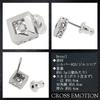 CROSS EMOTION [Special Edition] SpotLight-Dia Dancing Stone Sterling Silver 925 Earrings In Ruby Red (Single Earring) for Men and Women