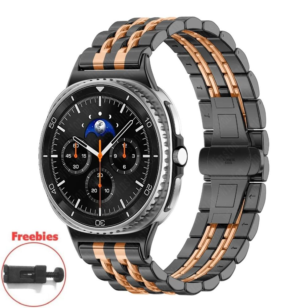 For Samsung Galaxy Watch 8 40/44mm 8 Classic 46mm Metal Bracelet for Galaxy Watch Ultra 2024/2025 47mm Stainless Steel Band Wristband