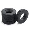 TRZX RC Rubber Tires Wheels Tires for 1/14 Tamiya Tractor Truck Trailer Upgrade Parts (4pcs 22mm)