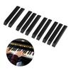 10 stk Pianotangenttopp Pianoreparasjon Svarte tangenter Plast Pianotangenthetter Erstatningstangent Pianoreparasjonsdeler Varig