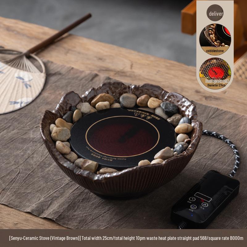 Electric Ceramic Tea Set with Induction Cooker: Glass Water Boiler and Steamer for Health Tea Brewing