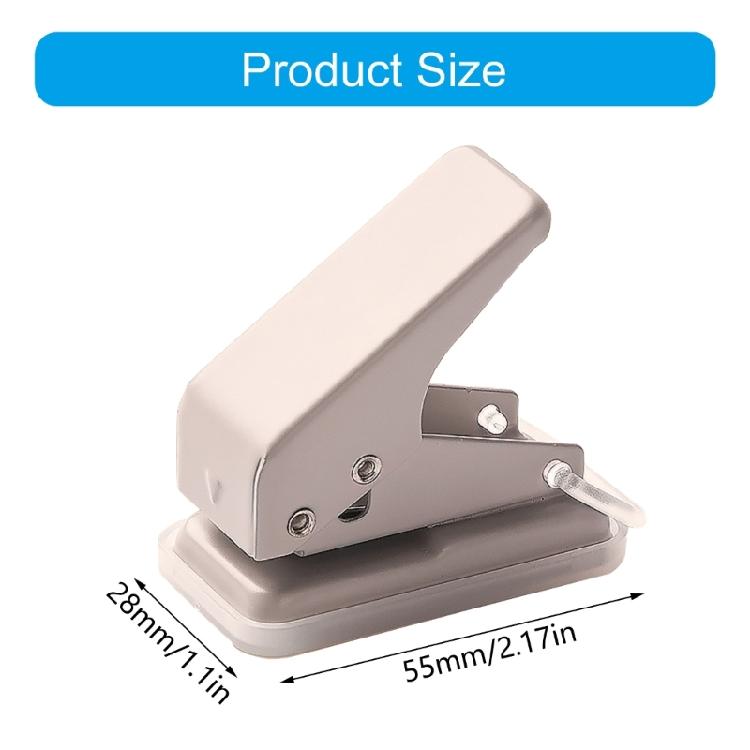 2 Pcs Handheld Hole Punch Single Hole Punch Paper Punch Small Punching Pliers 6mm Portable Hole Puncher for Cards Craft