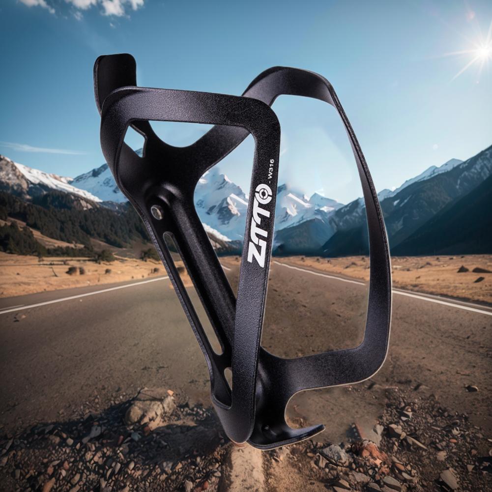 MTB Bicycle Water Bottle Cage Aluminum Alloy Cycling Bottle Holder Wear-Resistant Ultralight Bike Bottle Cage for Outdoor Sport