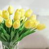 5/10Pcs Artificial Flowers Tulip Bouquet PE Fake Flowers Wedding Garden Decoration Outdoor Home Garden Bouquet Vase Decor Plants